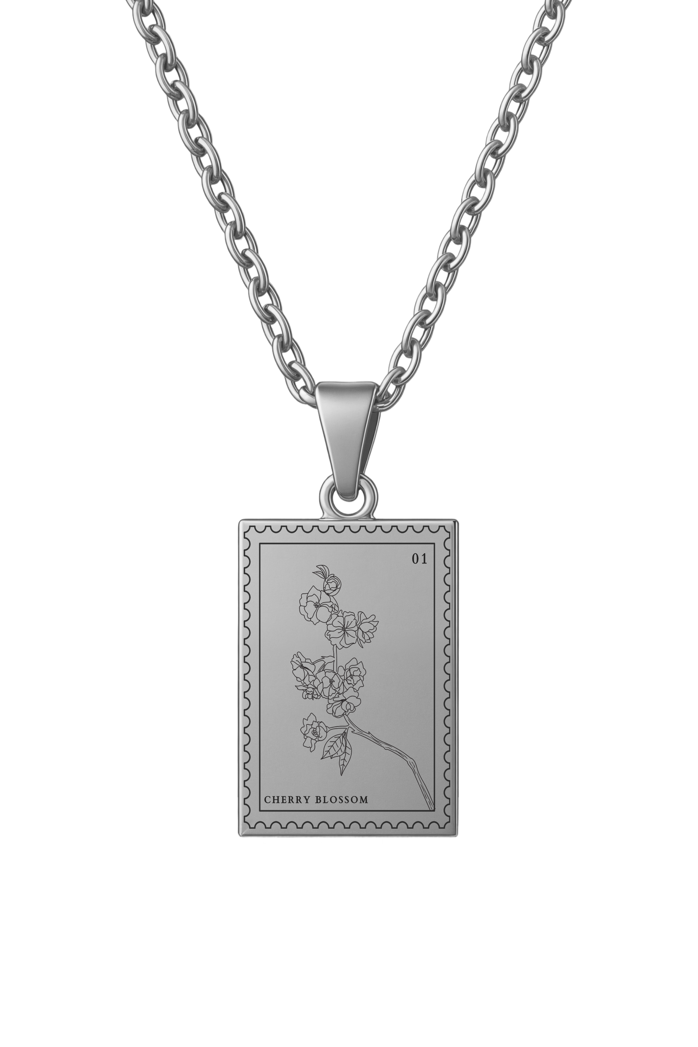 Çiçek Pulu – | 316L Çelik Kolye