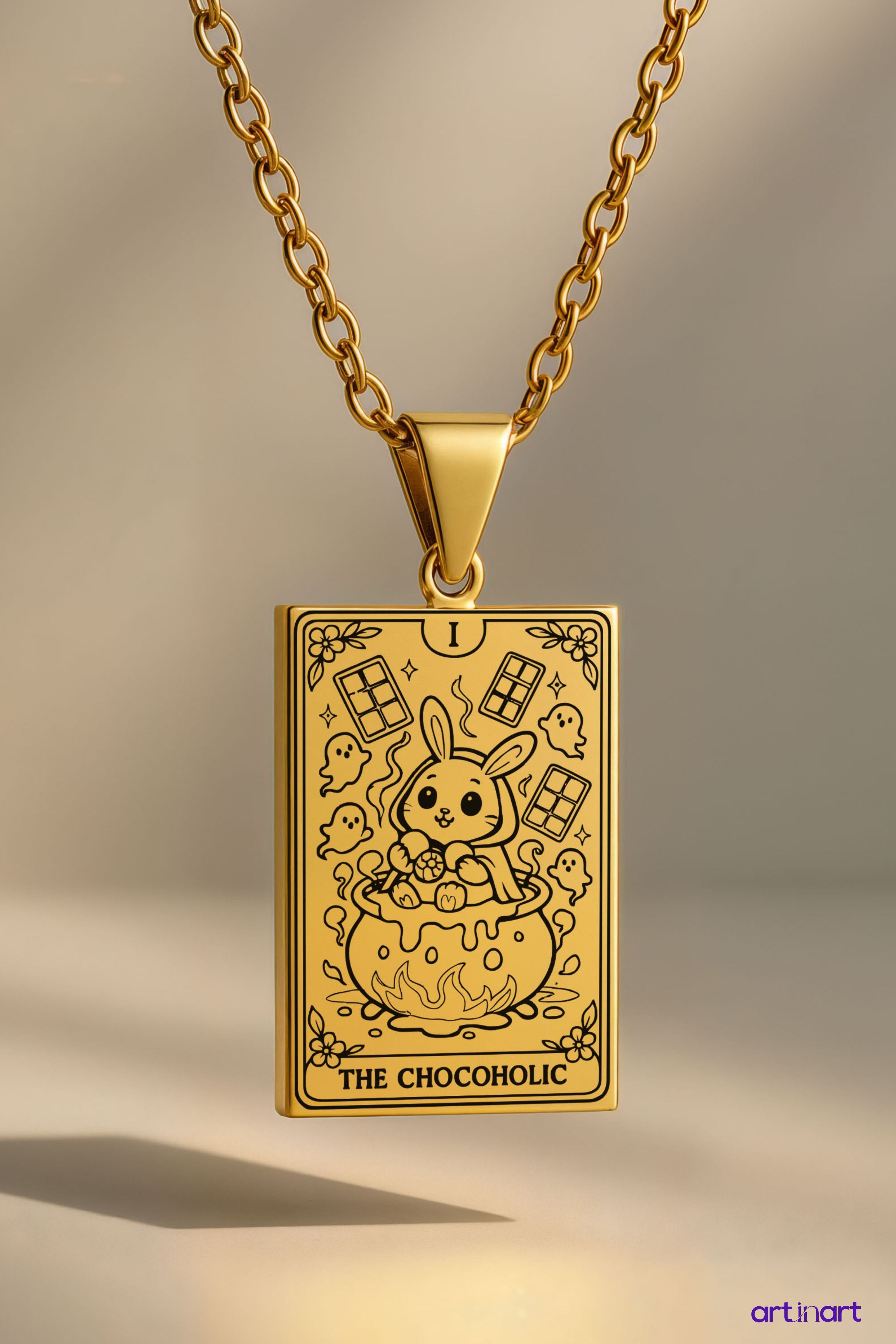 The Chocoholic Tarot | 316L Çelik Kolye
