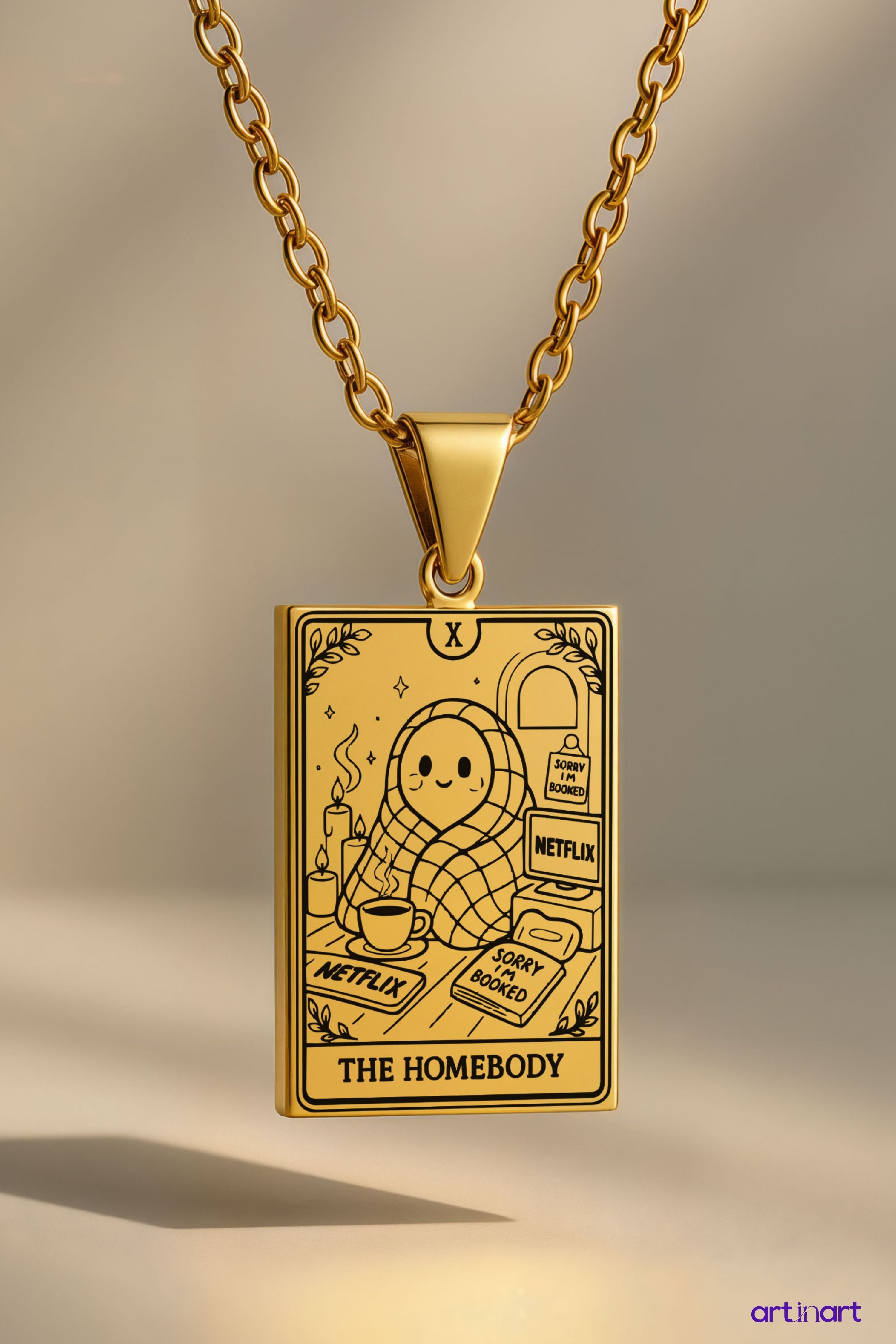The Homebody Tarot | 316L Çelik Kolye