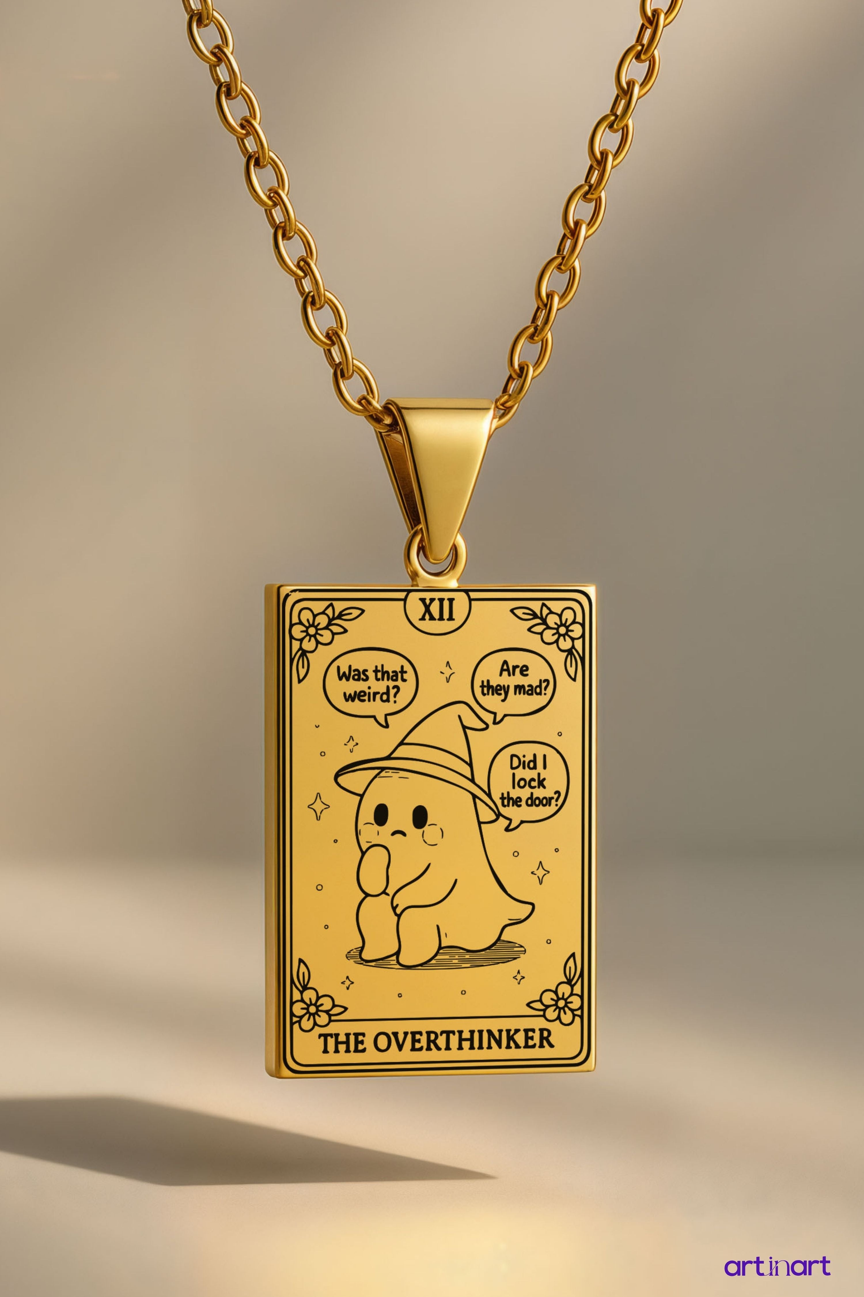 The Overthinker Tarot | 316L Çelik Kolye
