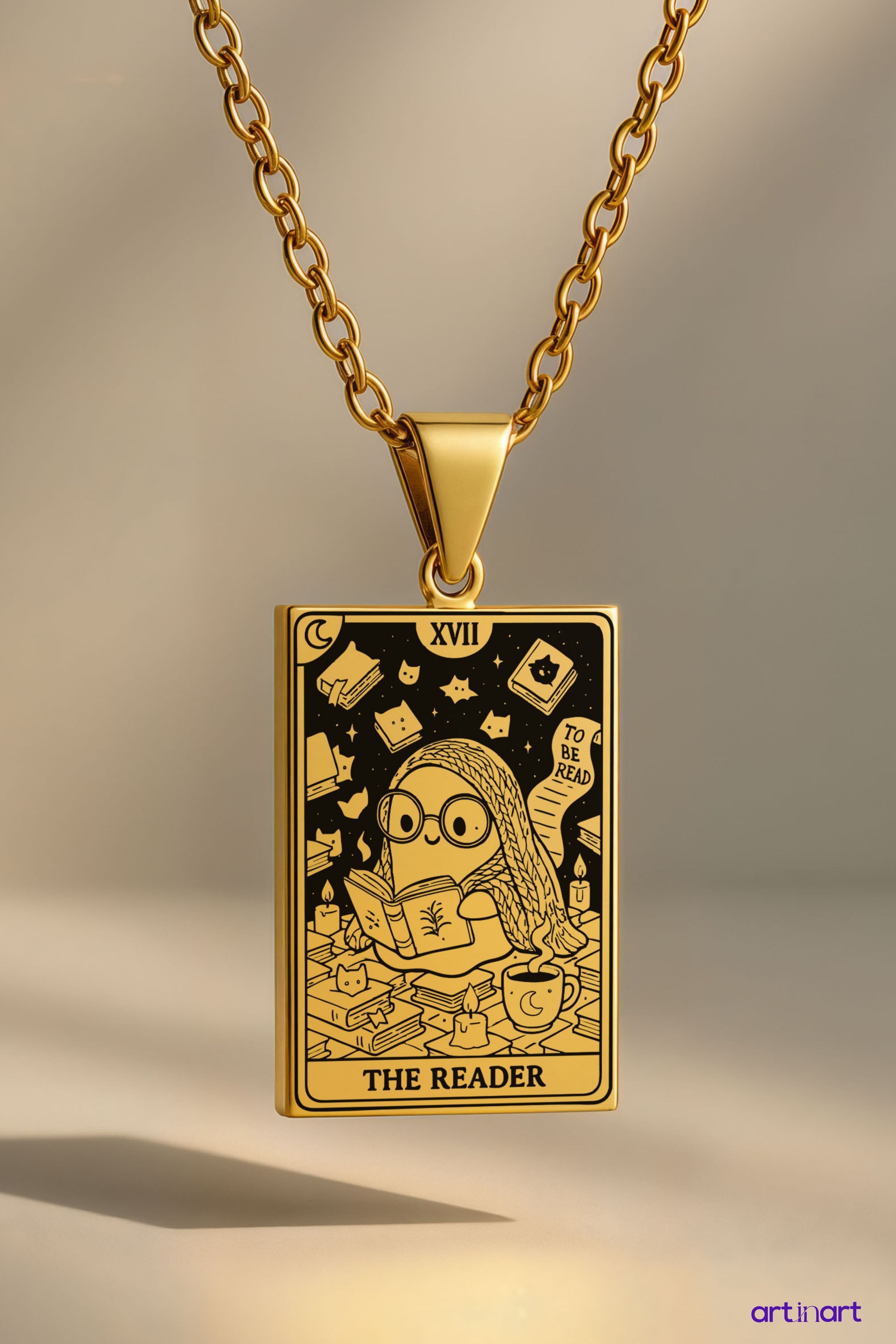 The Reader Tarot | 316L Çelik Kolye