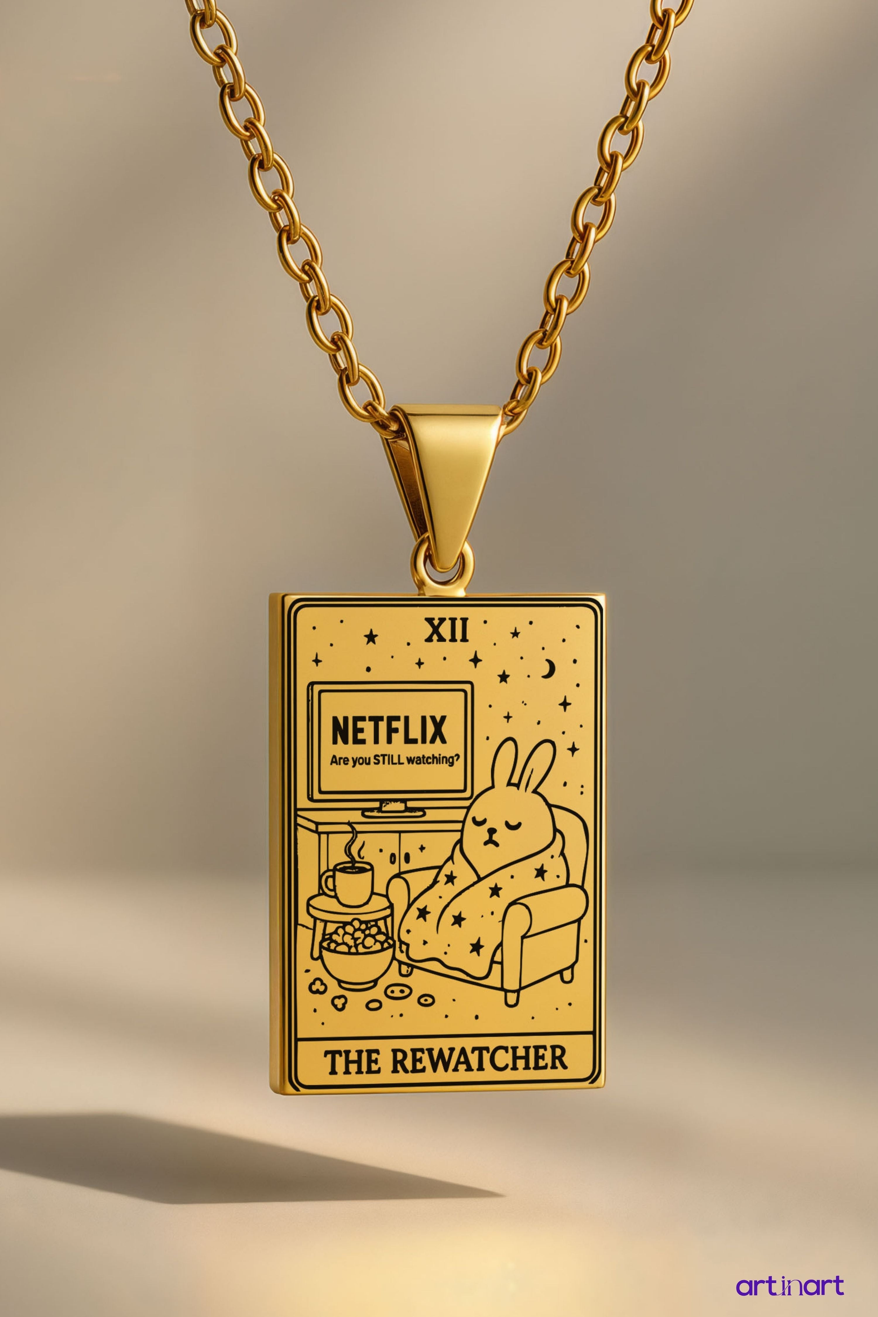 The Rewatcher Tarot | 316L Çelik Kolye