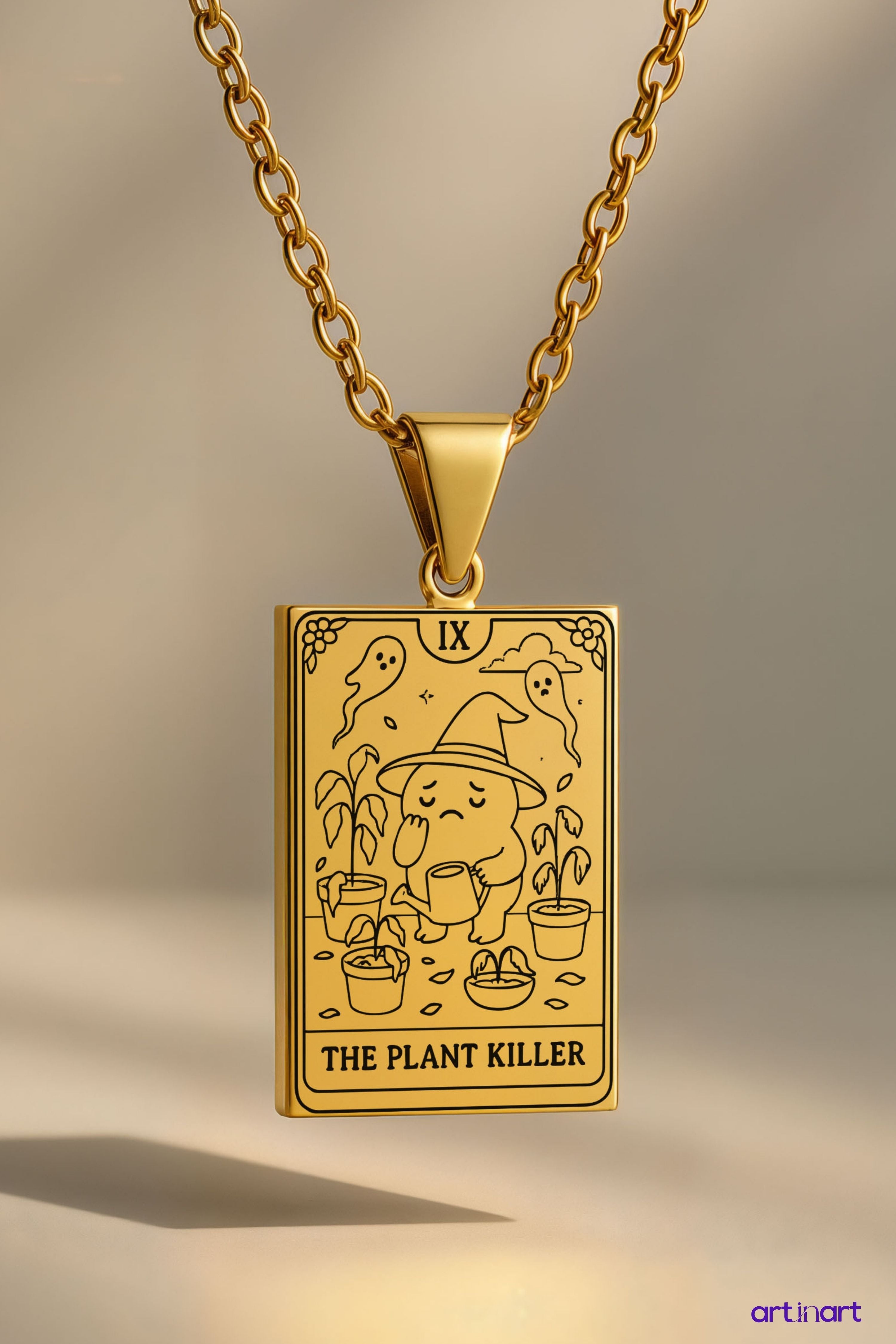 The Plant Killer Tarot | 316L Çelik Kolye