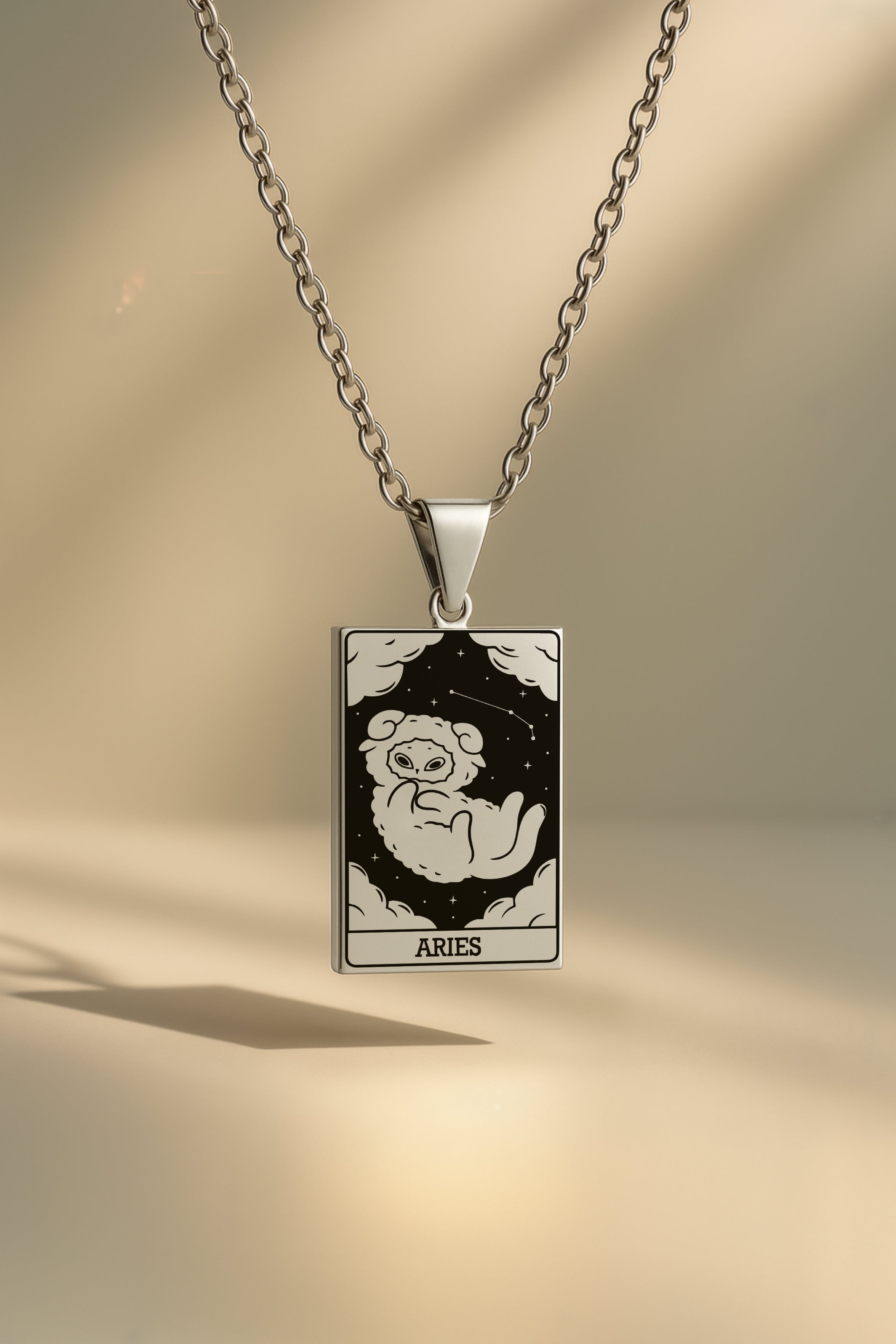 Kedi Burç | 316L Çelik Kolye