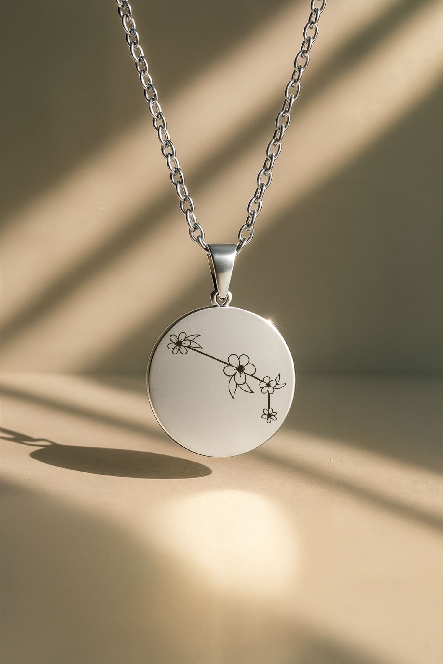 Çiçek Takımyıldızı Burç | 316L Çelik Kolye