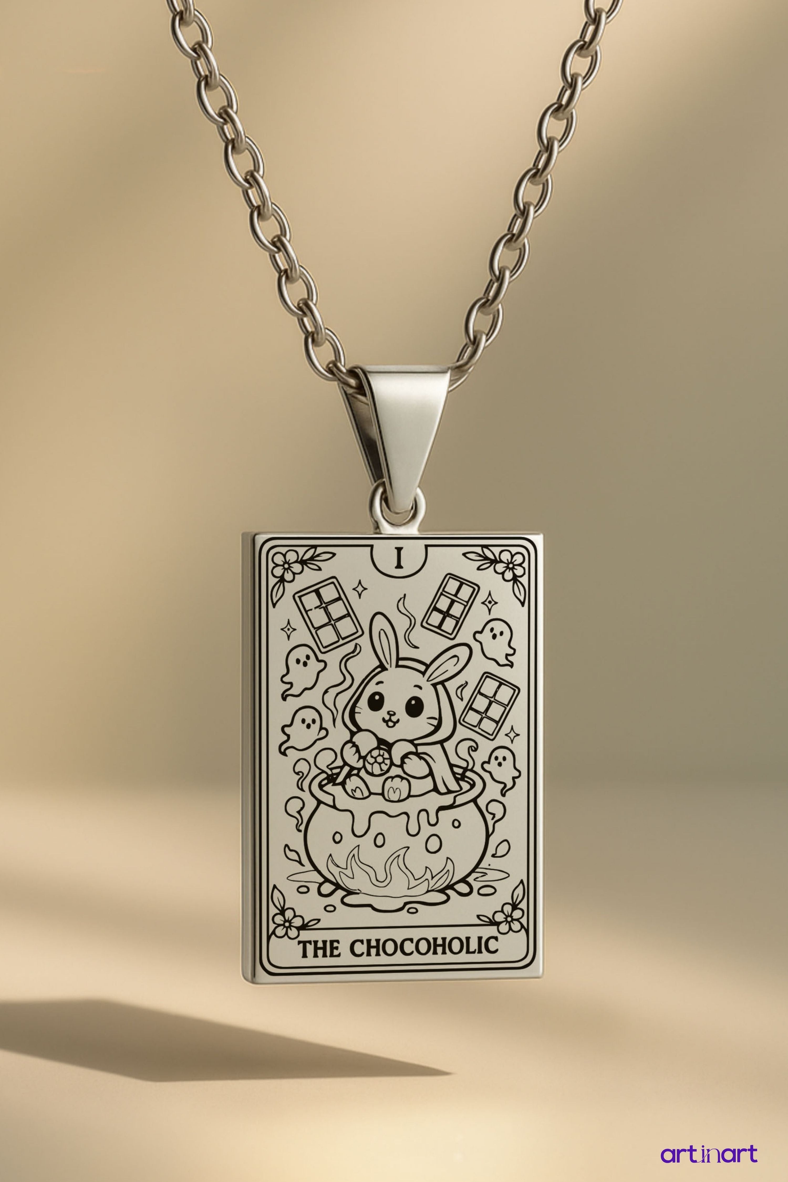 The Chocoholic Tarot | 316L Çelik Kolye