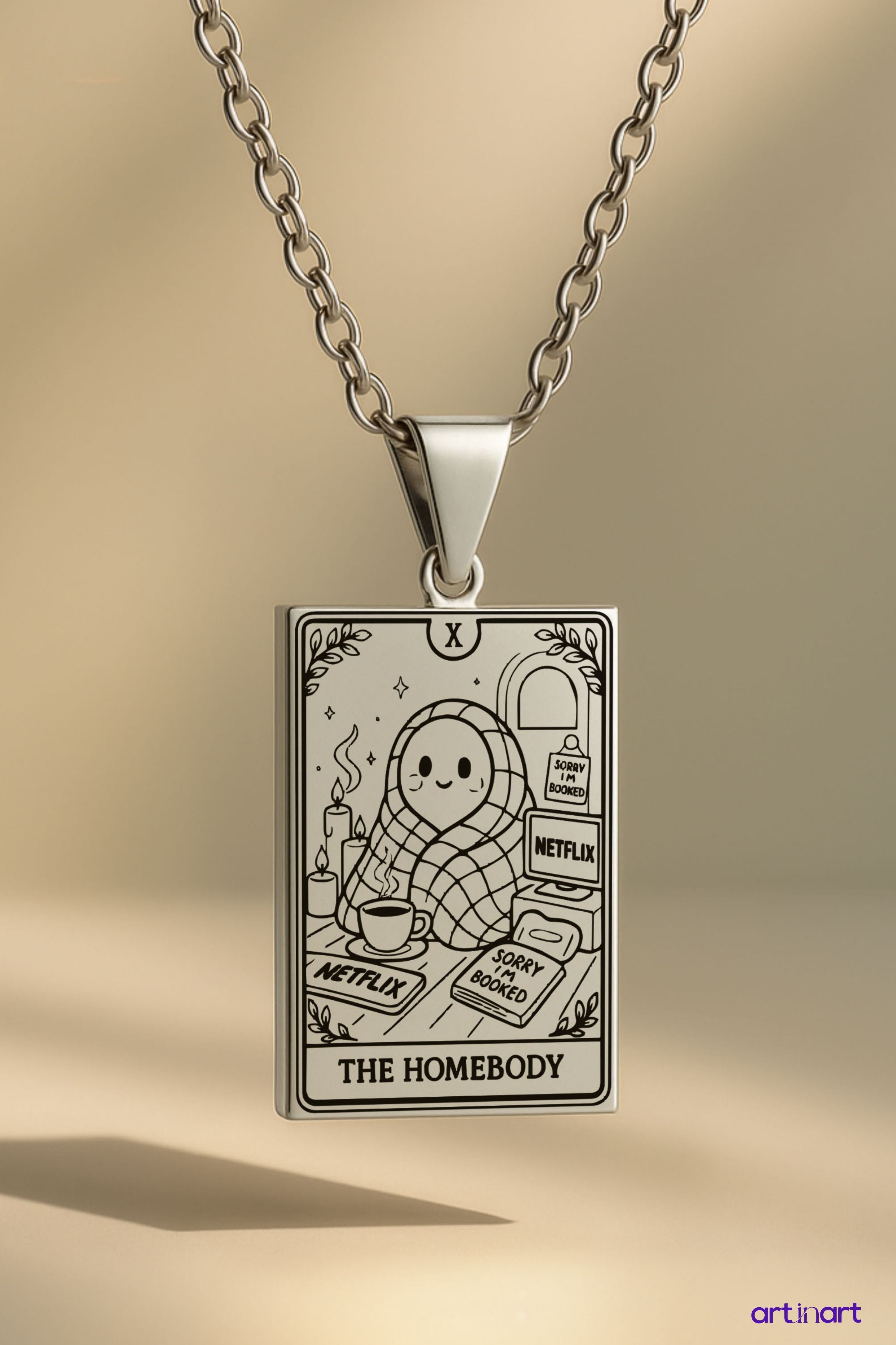 The Homebody Tarot | 316L Çelik Kolye