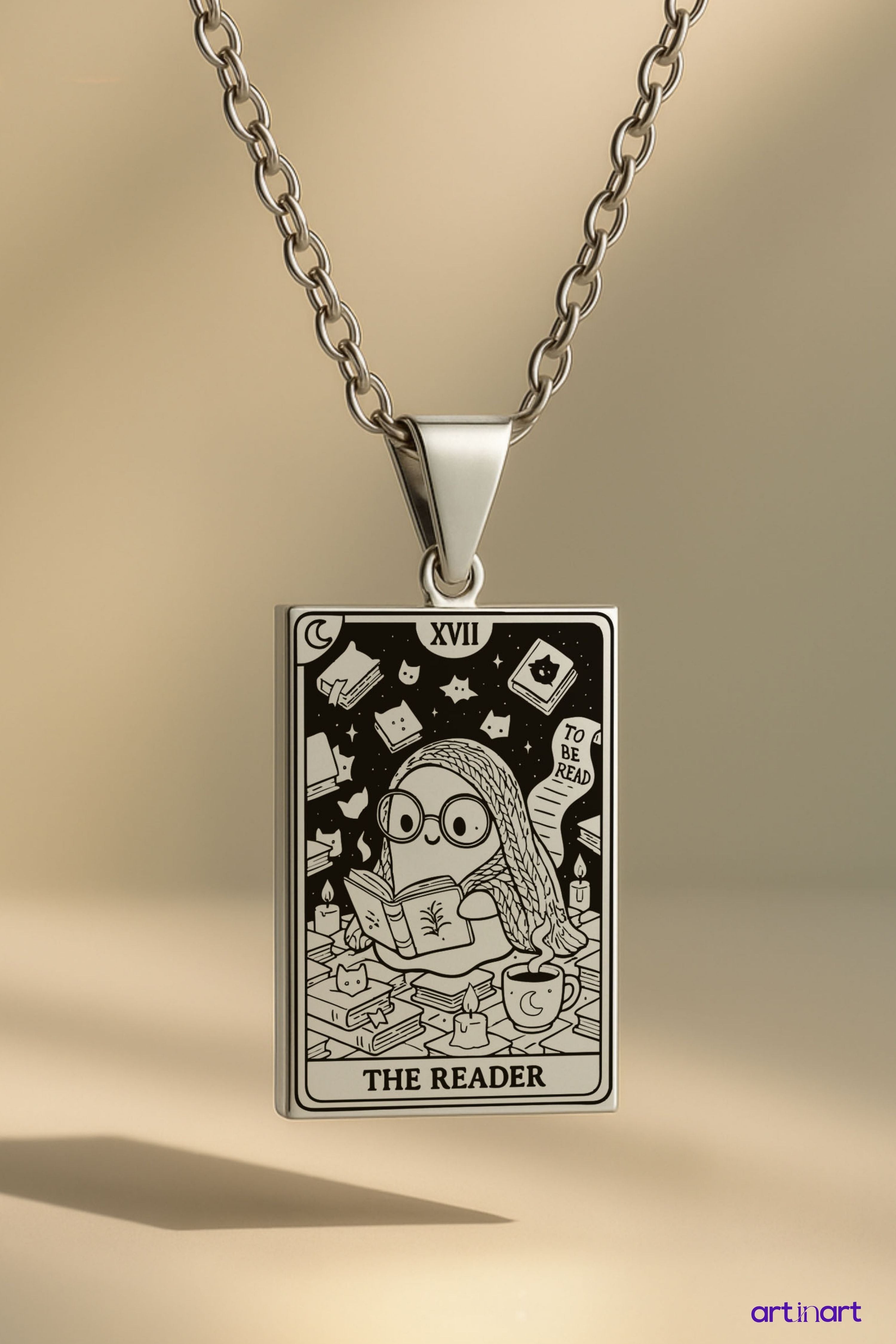 The Reader Tarot | 316L Çelik Kolye