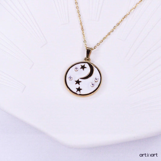 Altın Gökyüzü | Çelik Kolye