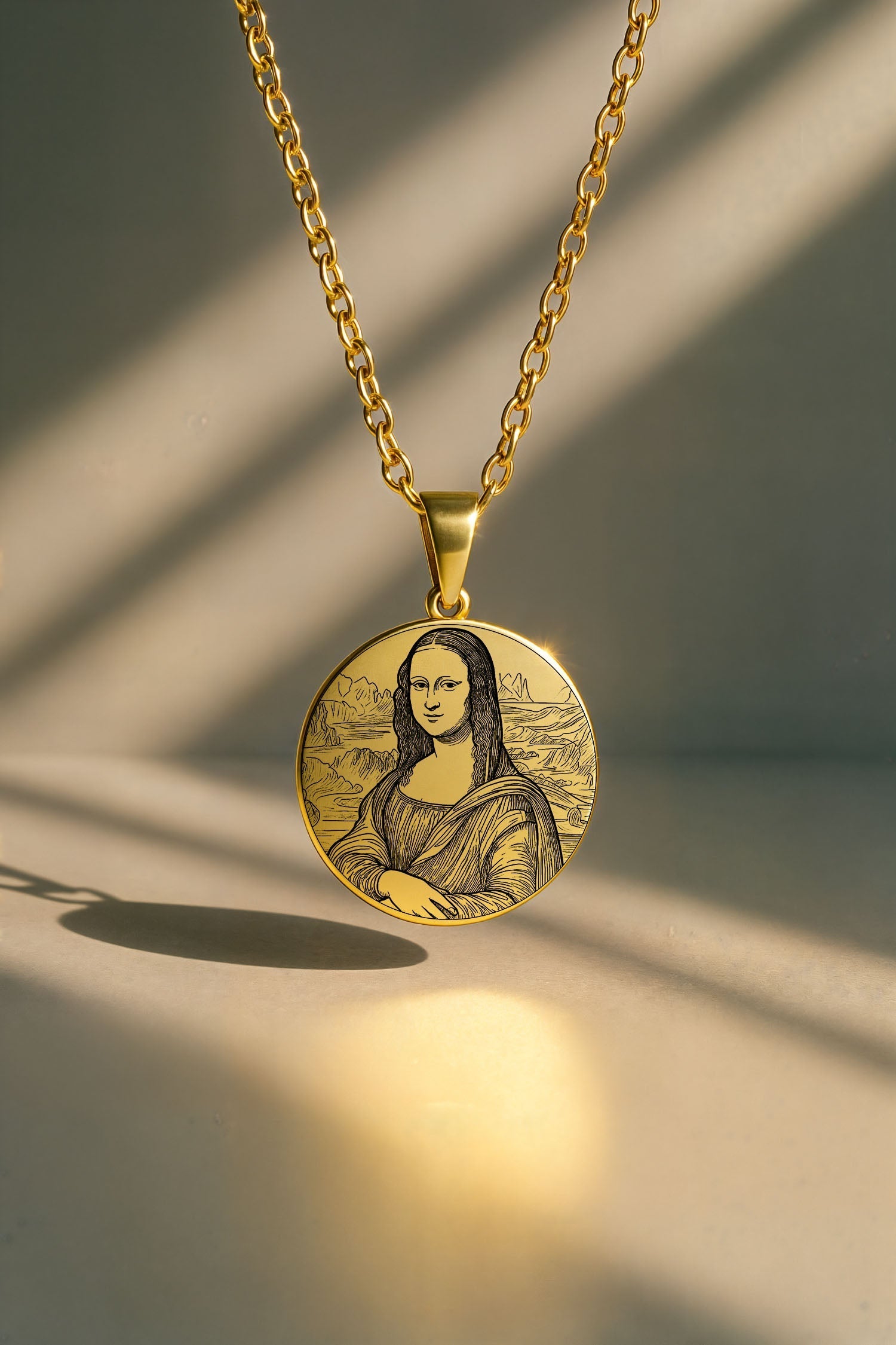 Mona Lisa - Leonardo da Vinci | 316L Çelik Kolye
