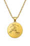 Doğum Ayı Çiçeği Yuvarlak | 316L Çelik Kolye