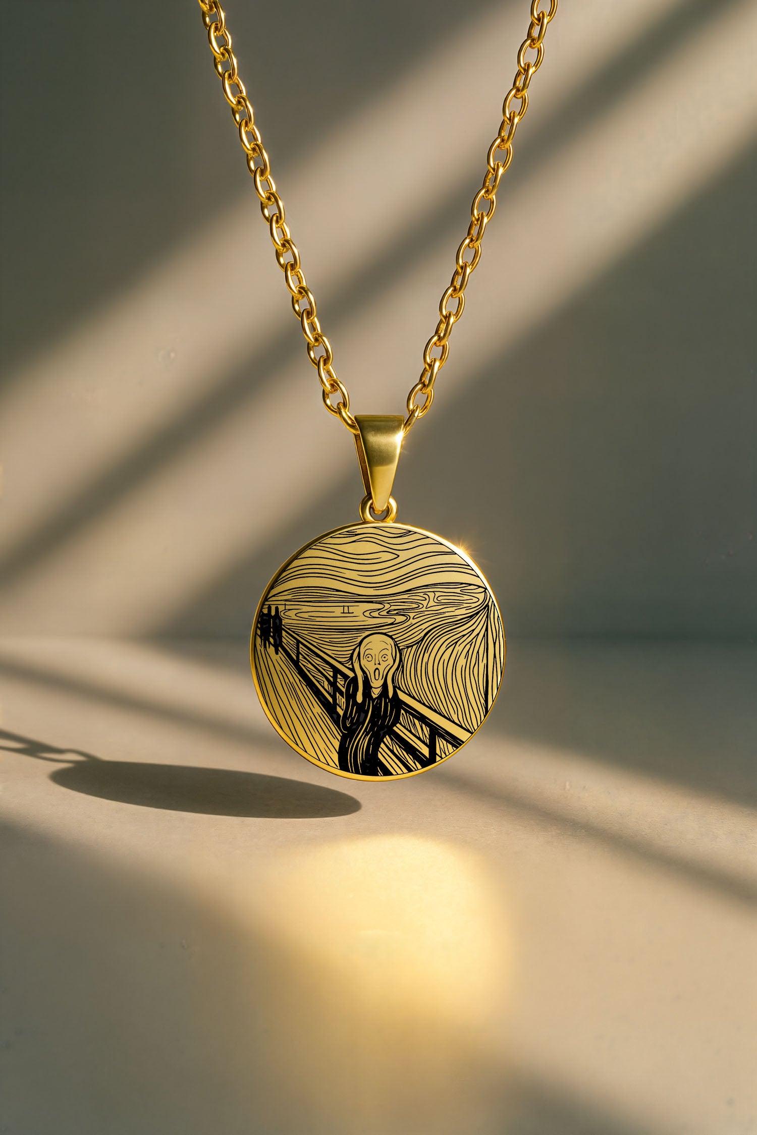 The Scream (Çığlık) - Edward Munch | 316L Çelik Kolye