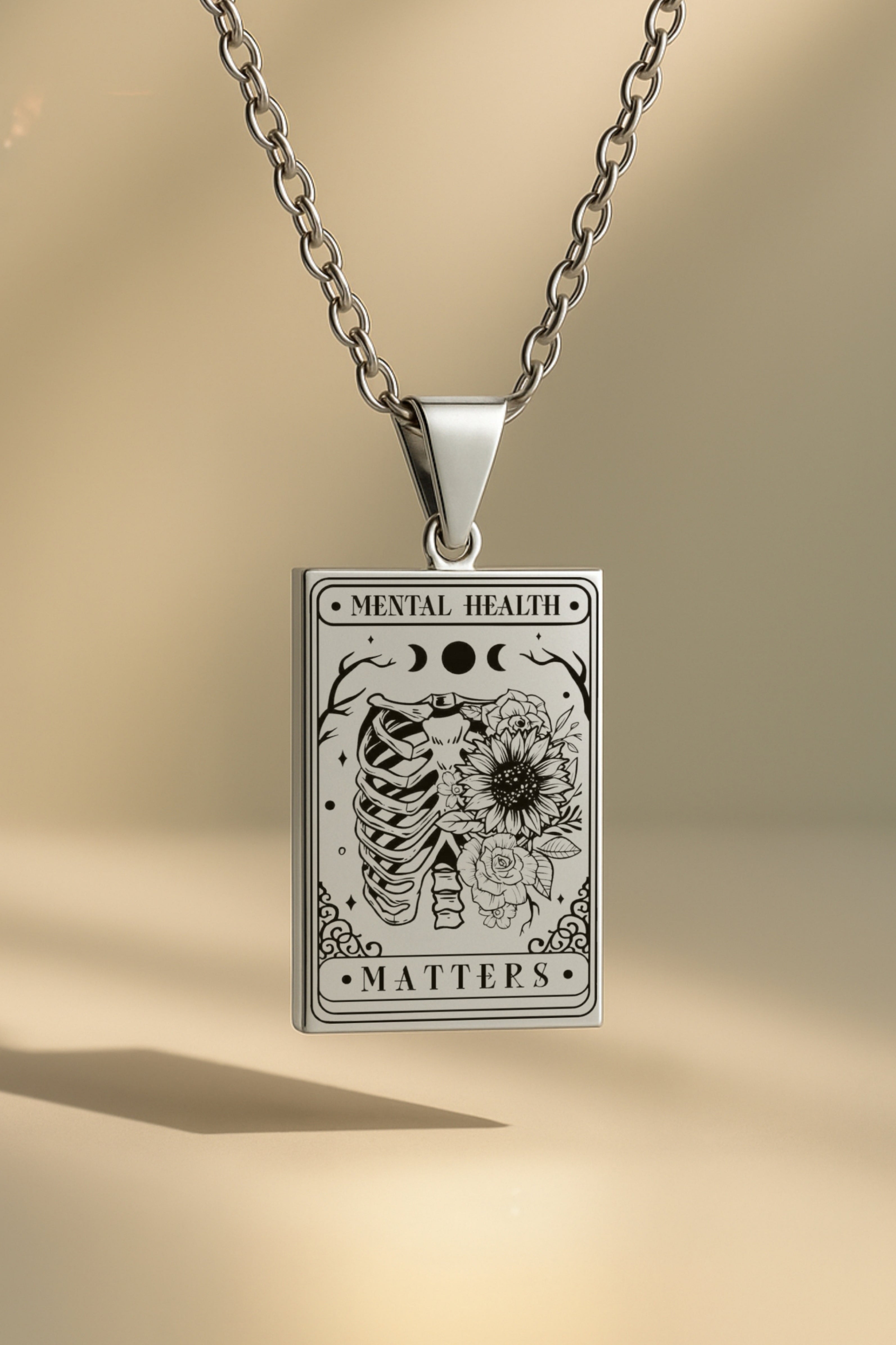 Mental Health Matters Tarot | 316L Çelik Kolye