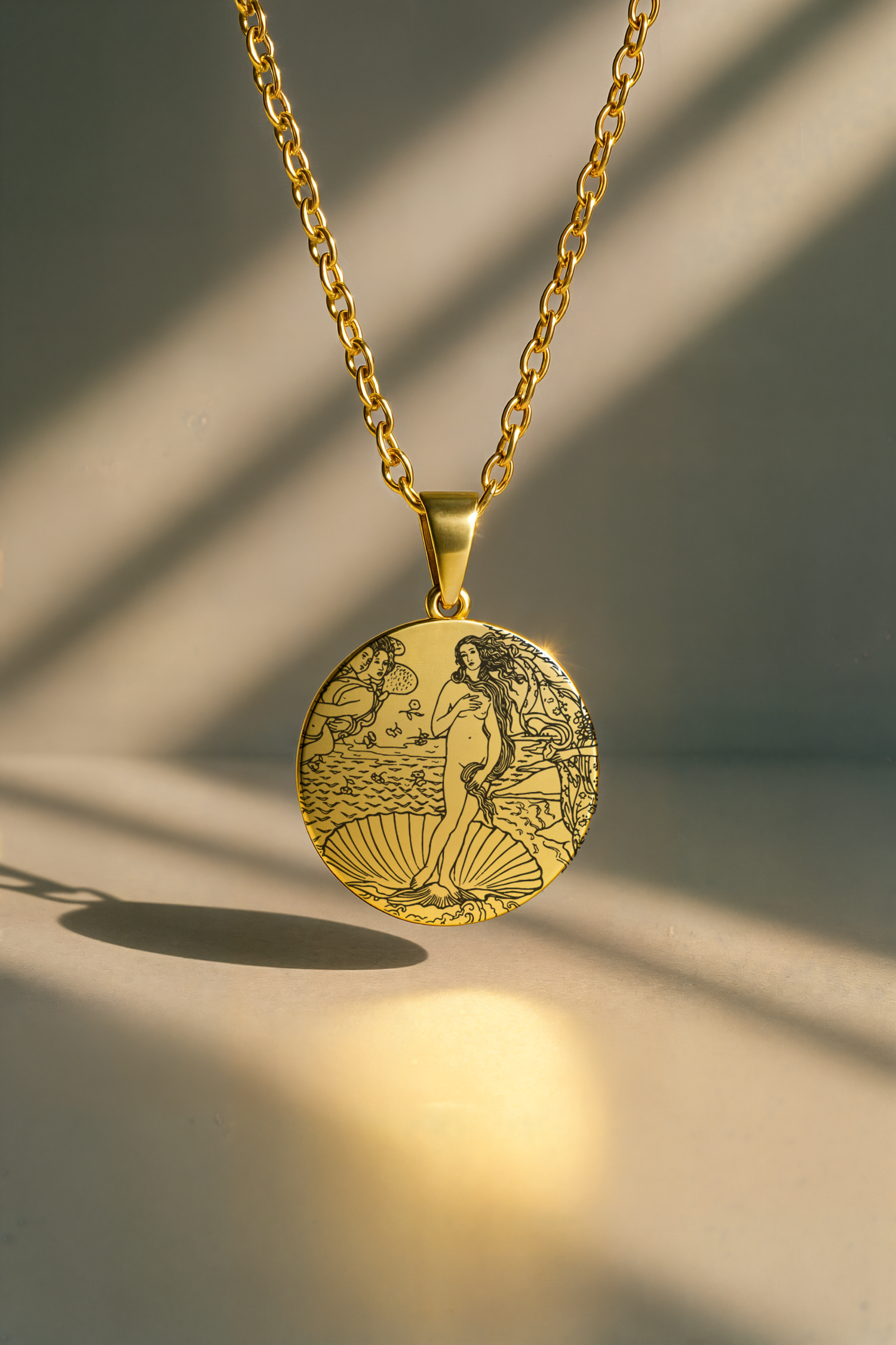 The Birth of Venus (Venüs'ün Doğuşu) - Sandro Botticelli | 316L Çelik Kolye