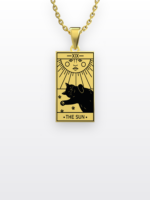 Kedi Tarot The Sun-Güneş | 316L Çelik Kolye