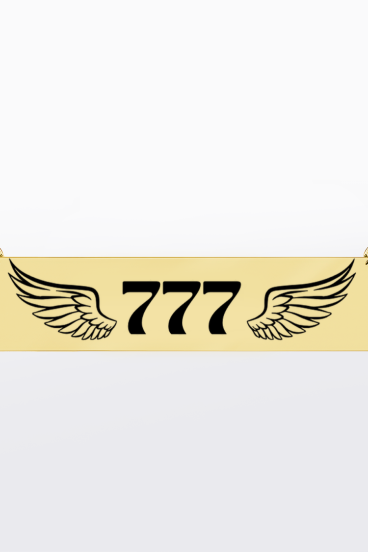 Angel Number 777 | 316L Çelik Kolye