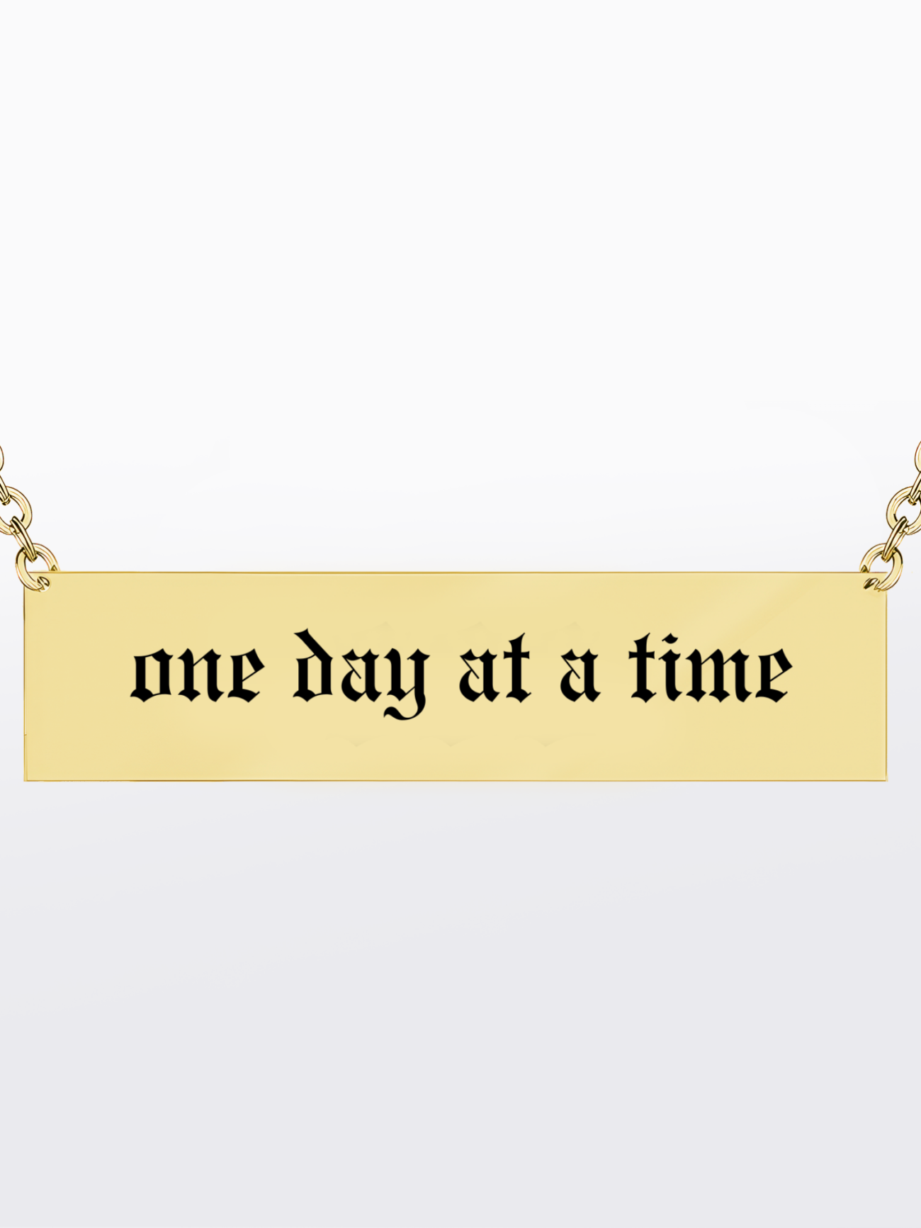 One day at a time | 316L Çelik Kolye