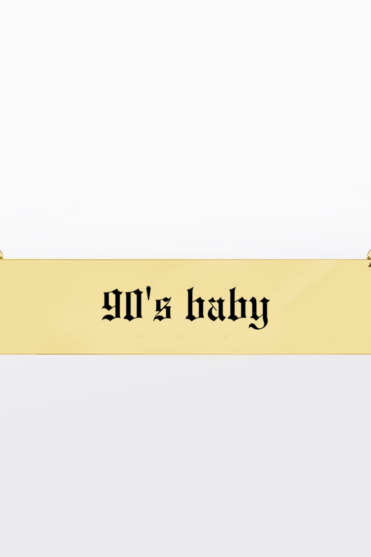 90's Baby | 316L Çelik Kolye