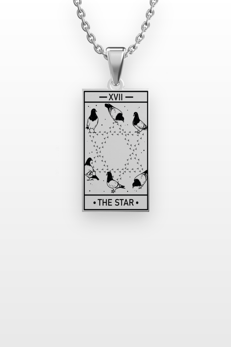 kedi-tarot-the-star-yildiz-_-316l-celik-kolye-silver-rectangle