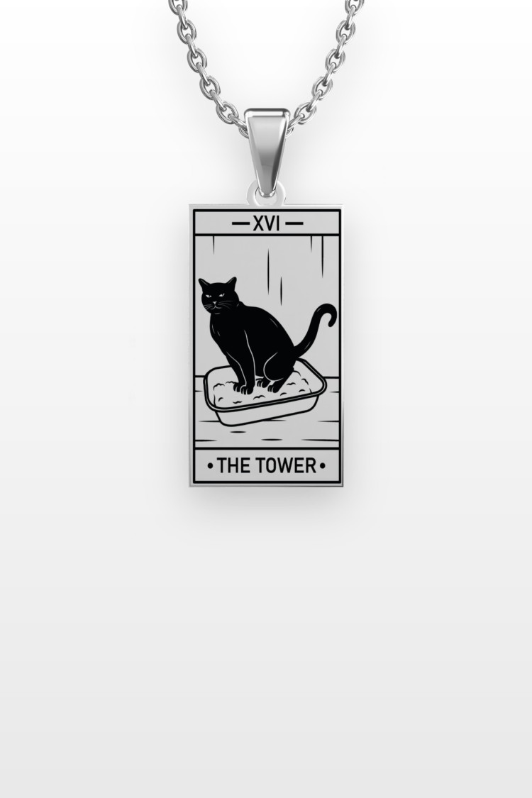 kedi-tarot-the-tower-kule-_-316l-celik-kolye-silver-rectangle