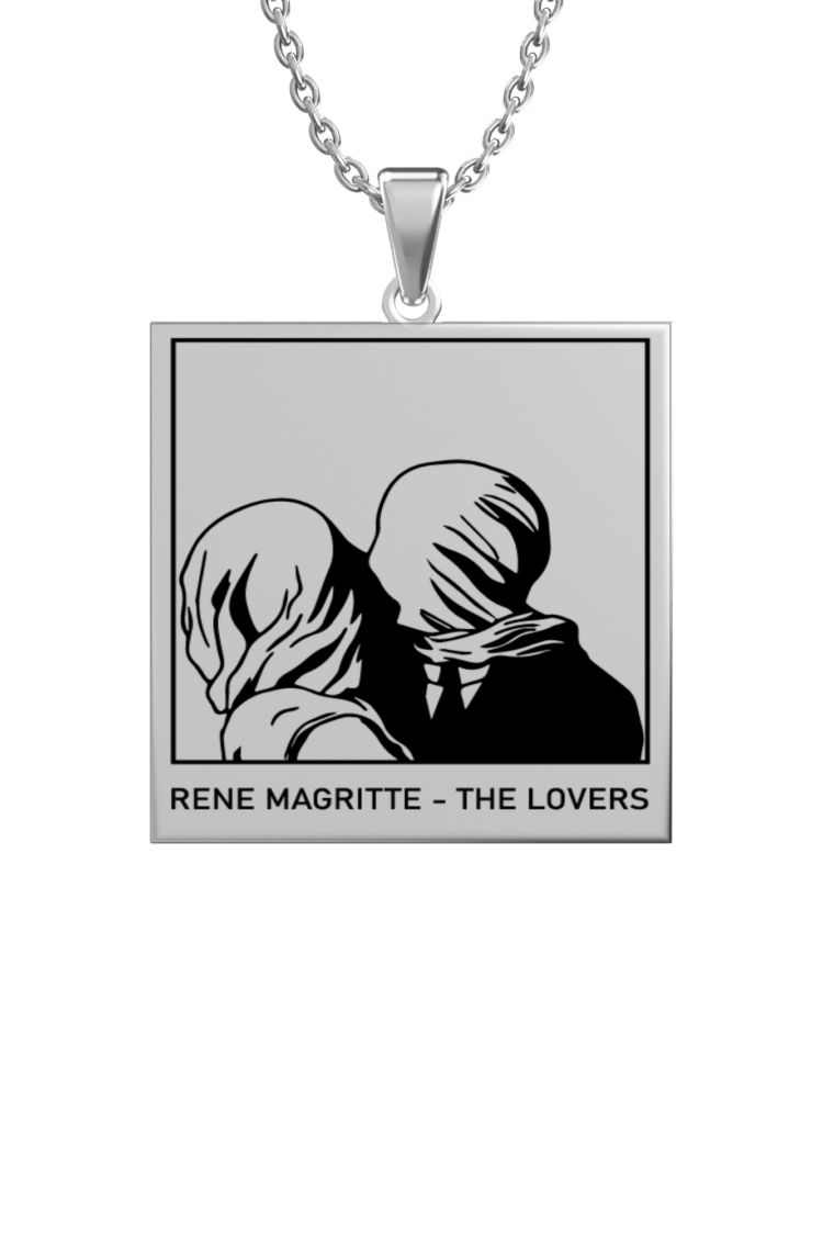 rene-magritte-the-lovers-_-316l-celik-kolye-silver-square